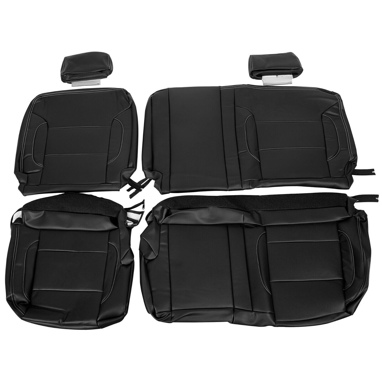 Complete Set Seat Covers For 14-18 Chevy Silverado LT DOUBLE Cab