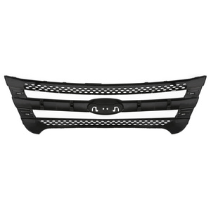 For Ford Explorer 2011-2015 2014 Upper Bumper Hood Grill Trim Overlay ABS Black