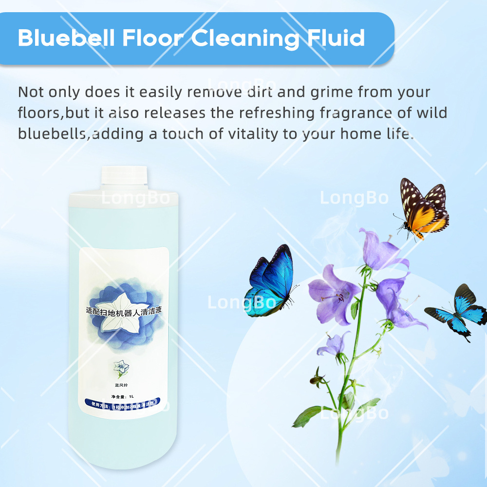 Bluebell Smell Floor Cleaning Fluid Liquid Detergent Fit For Ecovacs X1 T10 T20 T30 Pro Max Omni Turbo Multi-Surface Cleaner