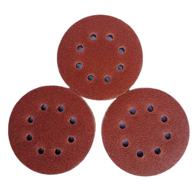 Hook and Loop 8 holes Sandpaper for Wood and metal Sanding