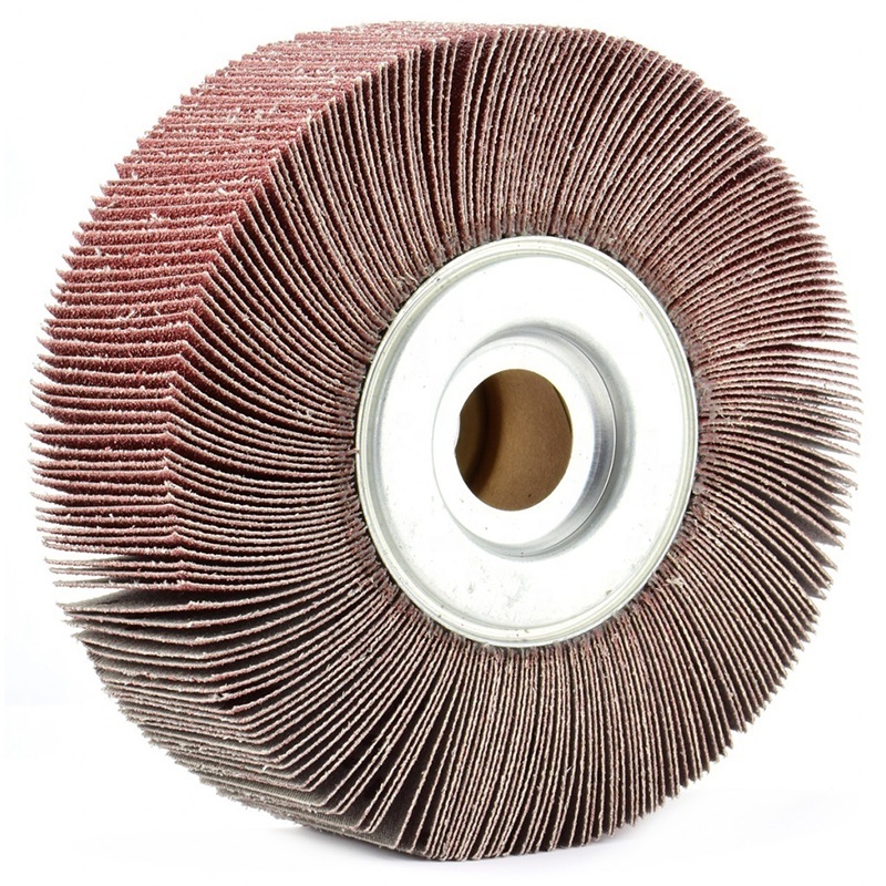 High quality and cheap price aluminum oxide grain flap wheel abrasive cloth wheel for polishing and grinding