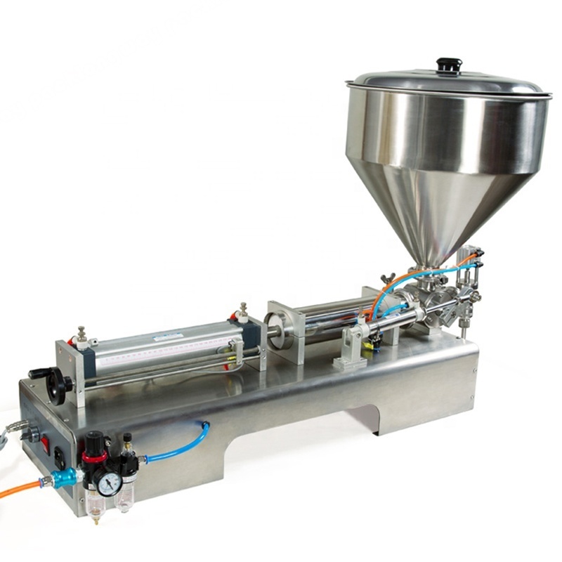 pneumatic pouch filler machine thick tomato paste packing gel chocolate grease yogurt pump filling machine