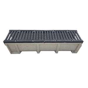 U type drain polymer concrete drainage channel rain water drainage ditches building materials gutter grating cover drainage