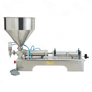 pneumatic pouch filler machine thick tomato paste packing gel chocolate grease yogurt pump filling machine