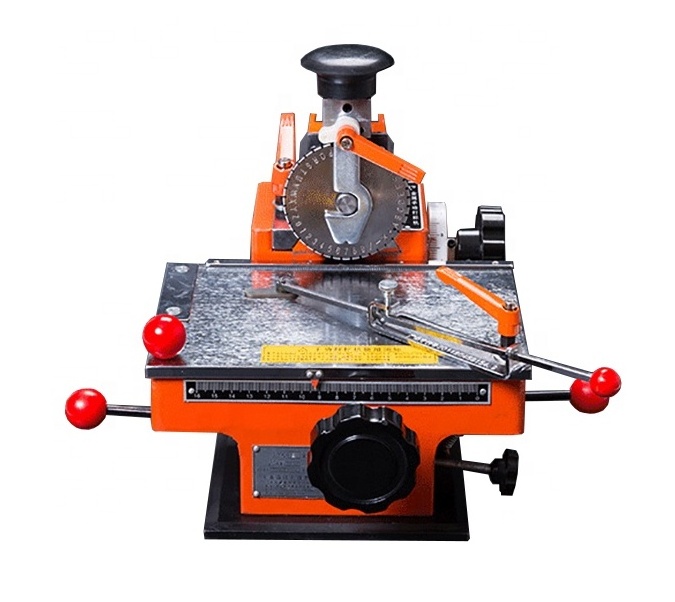 Metal name plate manual marking machine hand engraving machine on metal