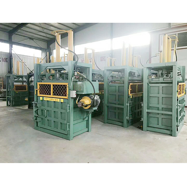 Hydraulic cardboard box baling press/ scrap paper baler/ waste carton bale press machine