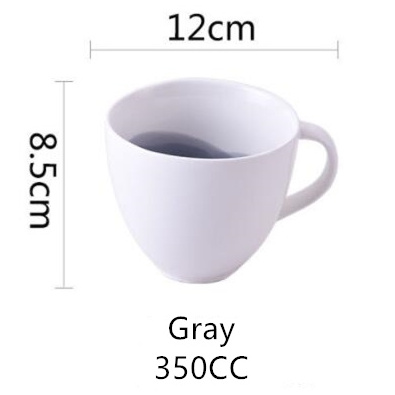 Modern design Nordic style 350CC porcelain tea cup color glazed hand painted ceramic mug coffee