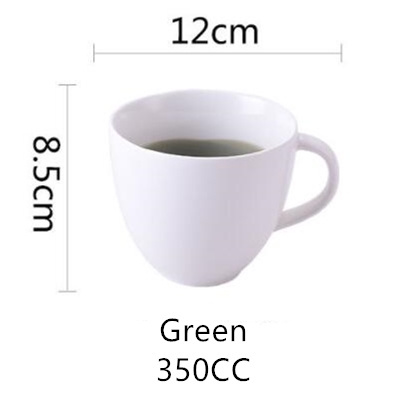 Modern design Nordic style 350CC porcelain tea cup color glazed hand painted ceramic mug coffee