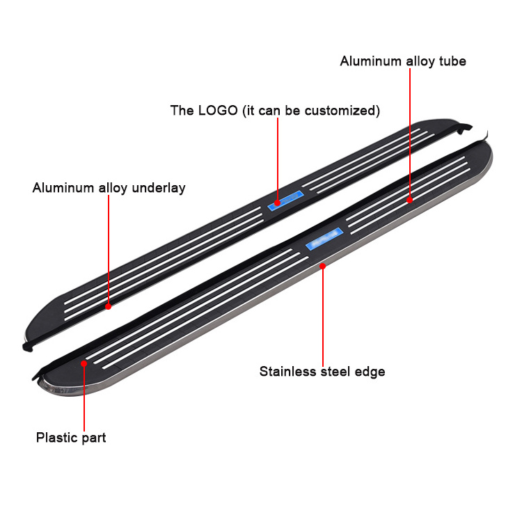 Aluminum SUV Running Board Side Step for Chevrolet TRAX 2017 2018 2019 2020