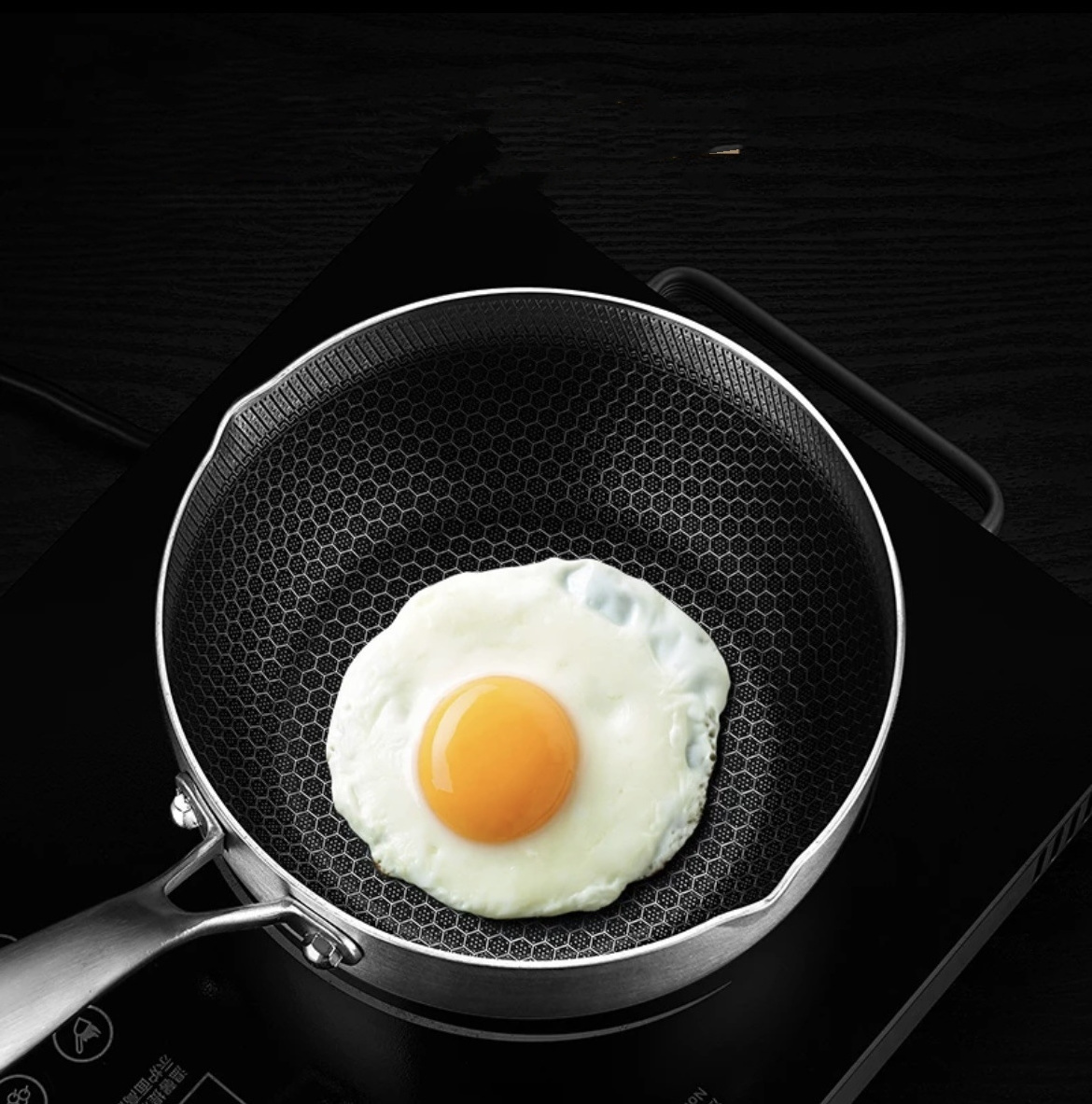 Japanese Style Stainless Steel  Honeycomb Non Stick Milk Cooking Pot Kitchen Cook Cooking Pot Pans Nonstick Frying Pan