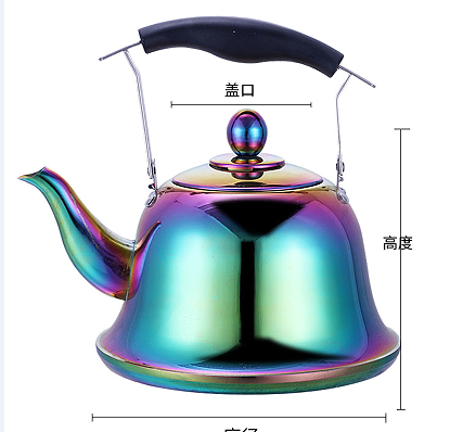 wholesale Middle Eastern large capacity tea kettle whistlehome appliances kettle Stainless steel whistling stove top kettle