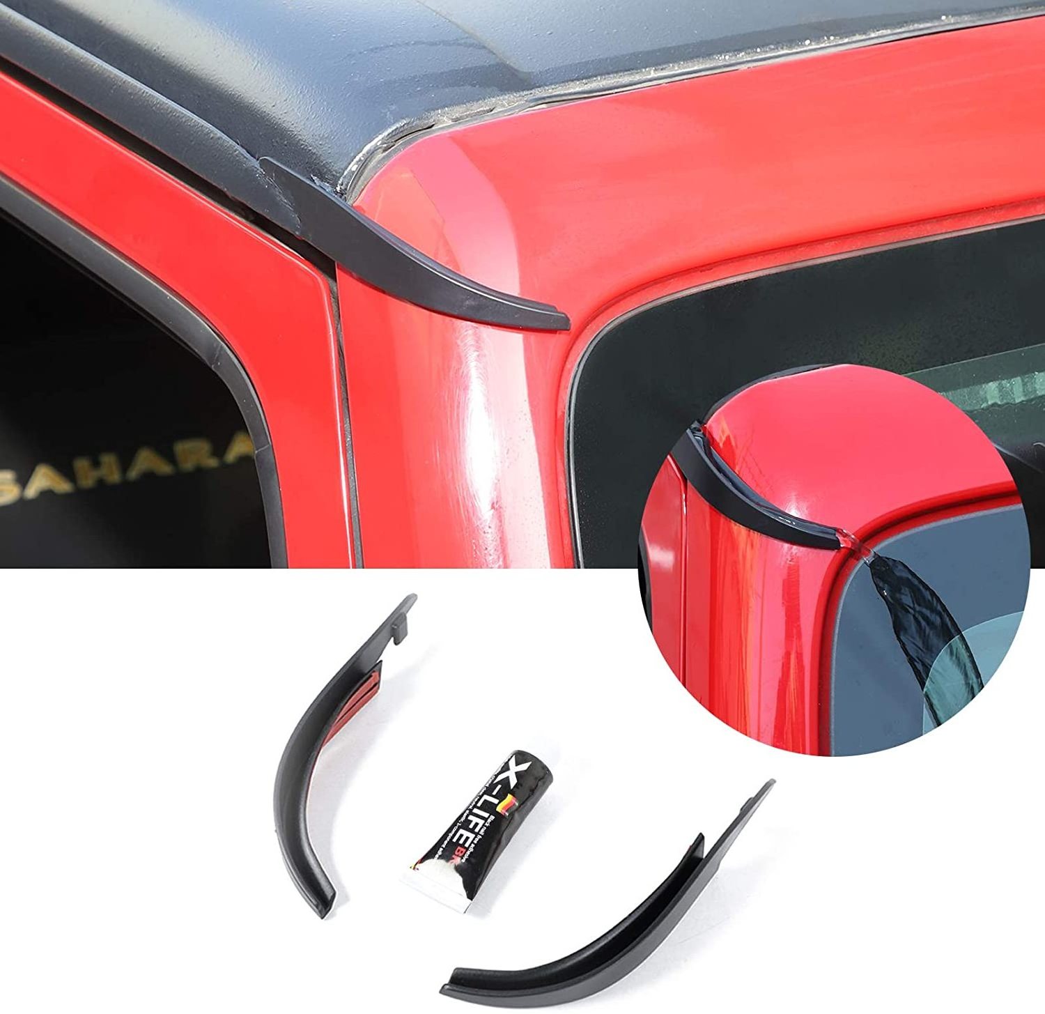 Hot selling Car Body Kit Accessories Hard-Top Roof Rainwater Guard For Jeep Wrangler JL