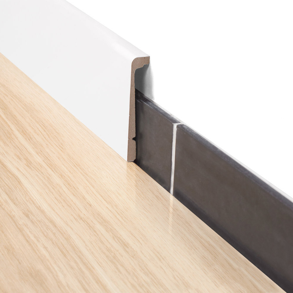 Manufacturer Easy Clean Skirting Board Profile Dust-Proof Long Lasting Laminate Skirting Board Cover