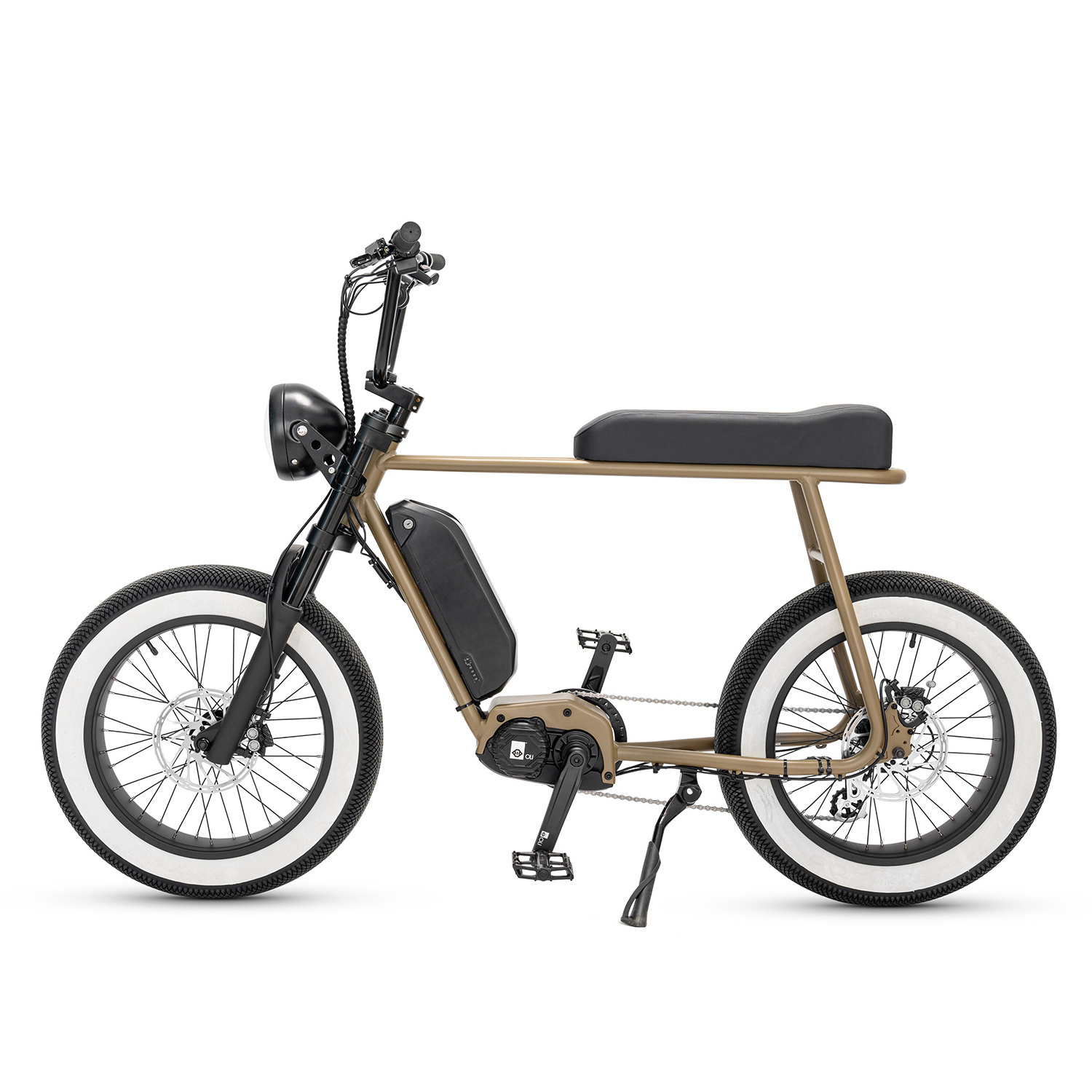 2024 Mario vintage fat tire ebike with 250w mid motor powered by 36v lithium battery