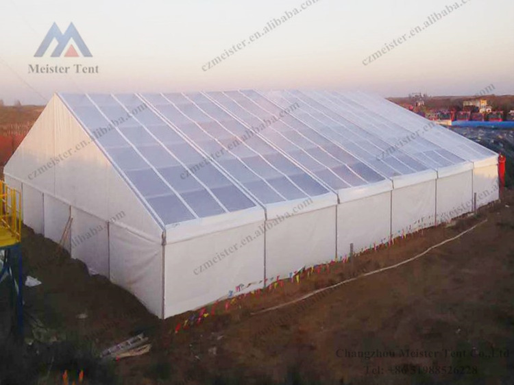 A shaped tent aluminium alloy white PVC waterproof warehouse tent