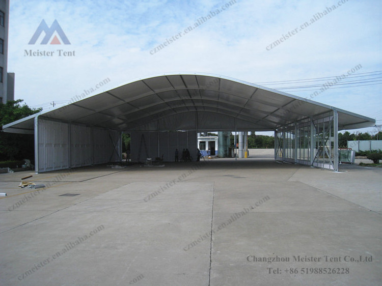 Large capacity heated canvas party arcum tent dome tent for 500 seaters