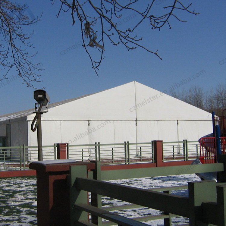 Heavy duty windproof clear church tent hall for 1000 capacity party event