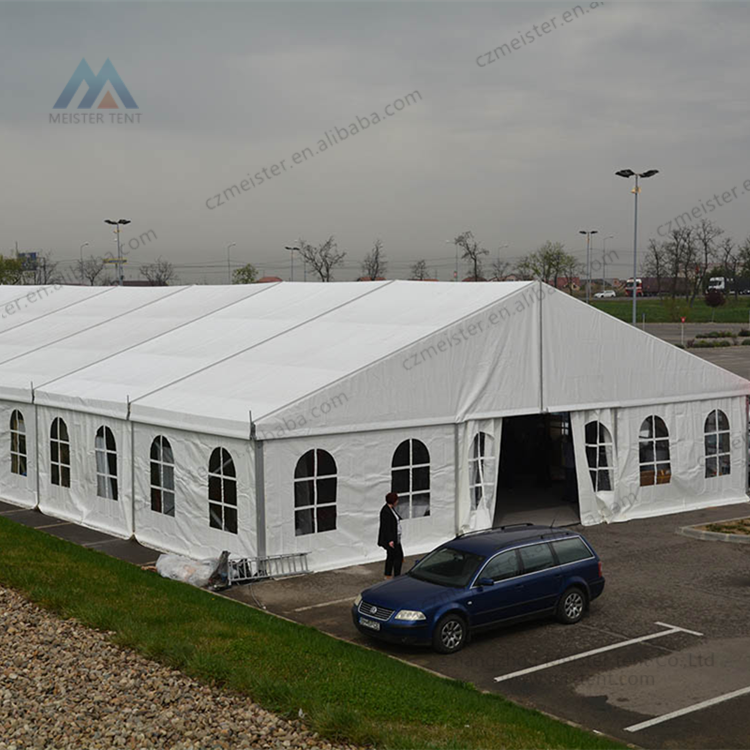 Heavy duty windproof clear church tent hall for 1000 capacity party event