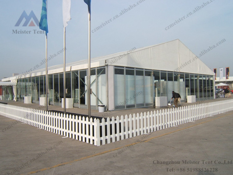 Competitive white marquee tent for sale with glass hard wall