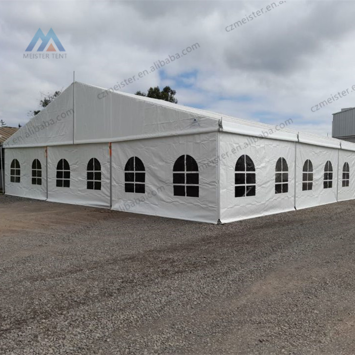 Heavy duty windproof clear church tent hall for 1000 capacity party event