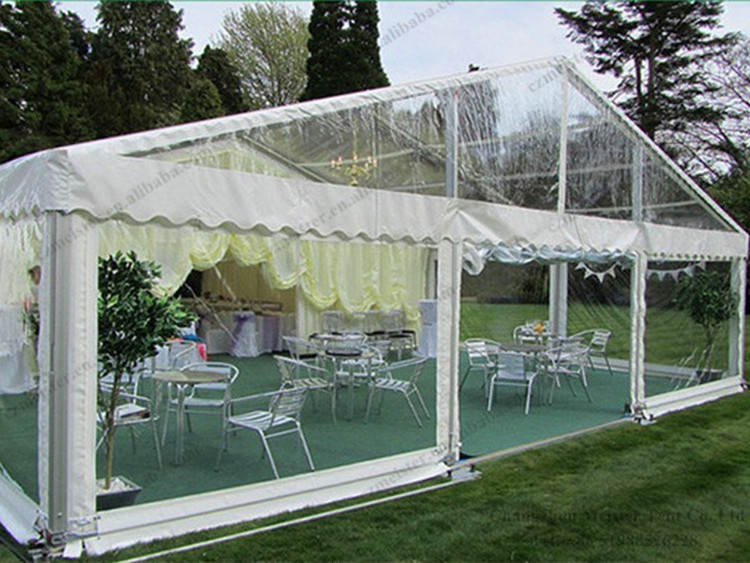 luxury clear span marquee tent for outdoor wedding banquet