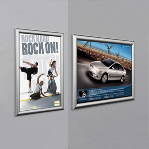 Factory 25mm profile aluminum extrusion poster snap frame Advertising poster frame