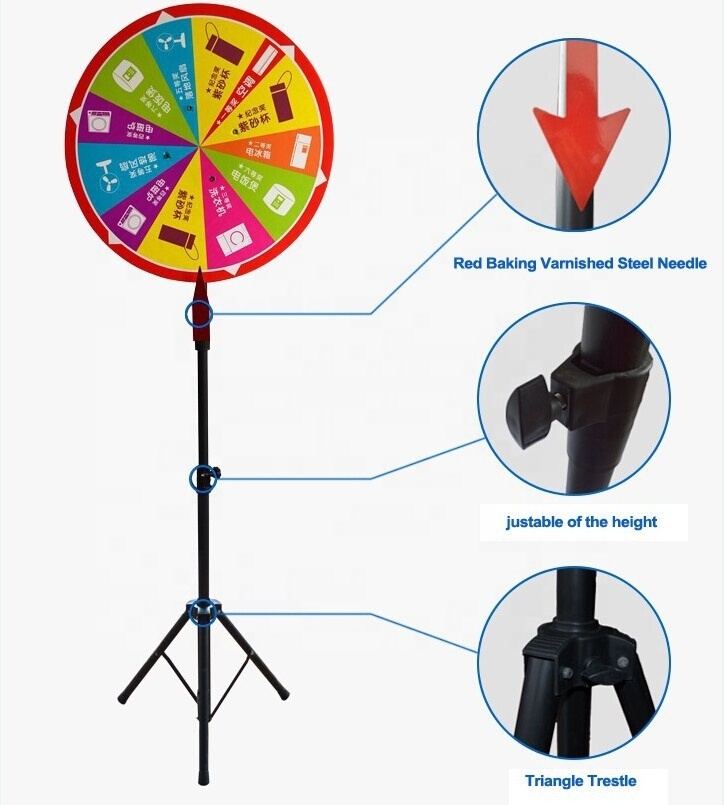 Activity Game Prize Wheel of Fortune Spinning Prize Wheel Lucky Turntable Sand The Medal Lucky Wheel Display Stand