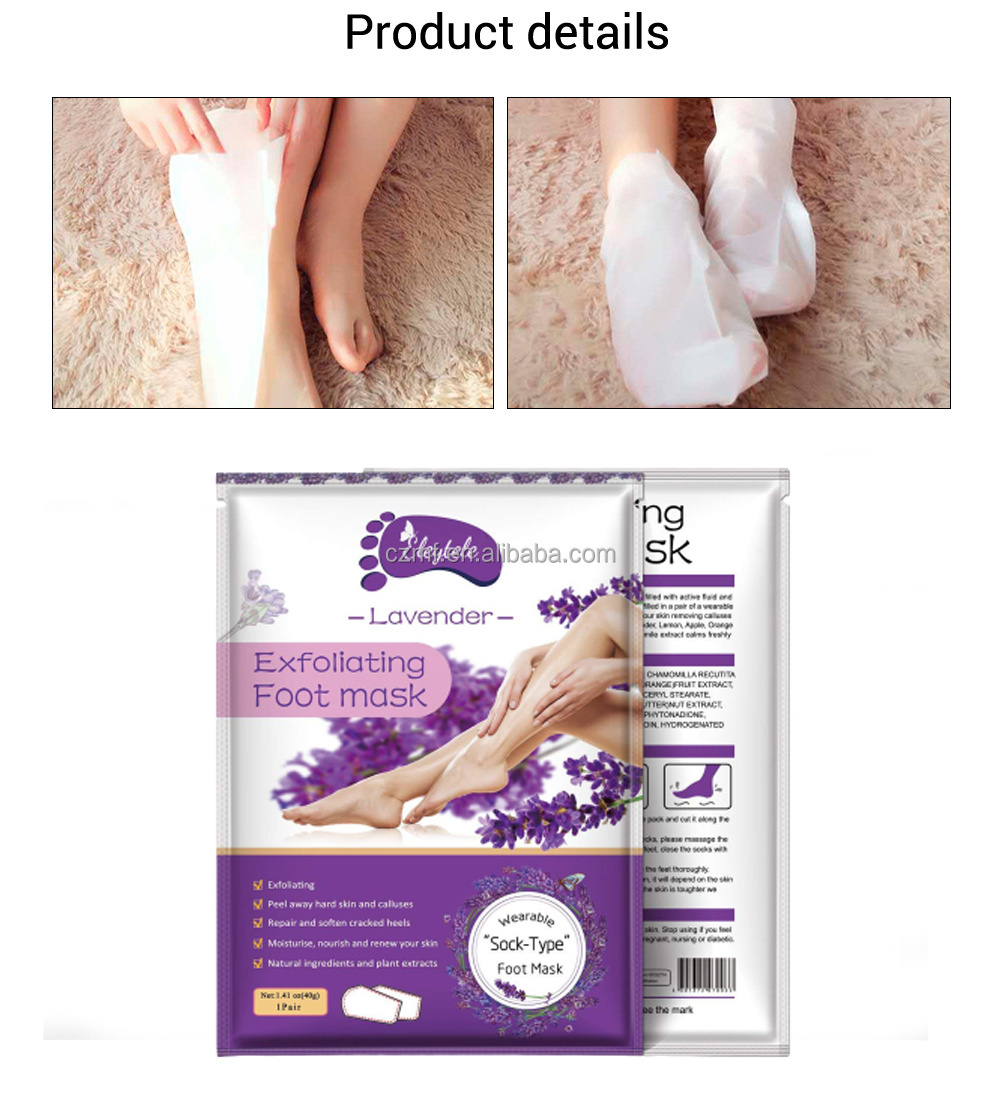 OEM ODM Private Label Wholesale Skin Moisturizing skin care korean feet sheet mask Rejuvenating exfoliating Peeling Foot Mask