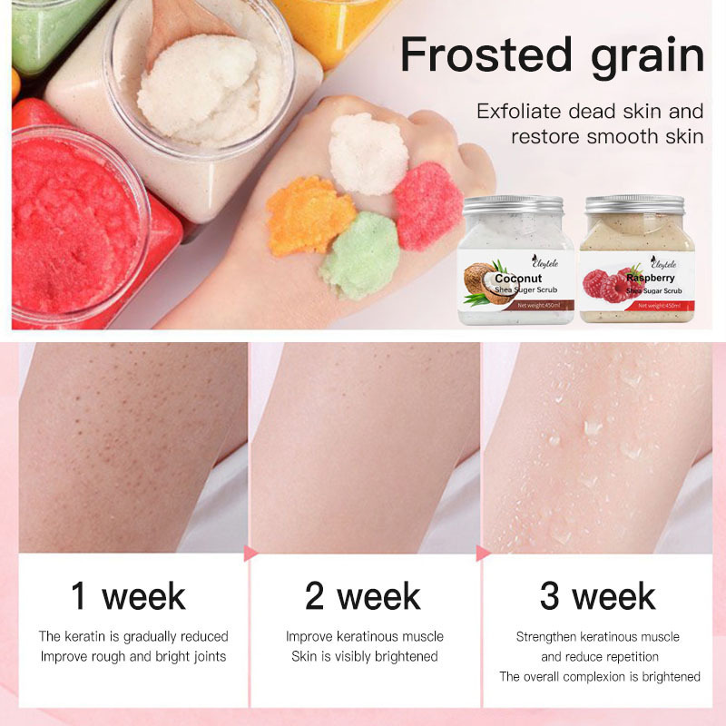 Wholesale Private Label Custom Logo Natural Organic Exfoliating Whitening Moisturizing Whipped Scrub Set Fruit Sugar Body Scrub