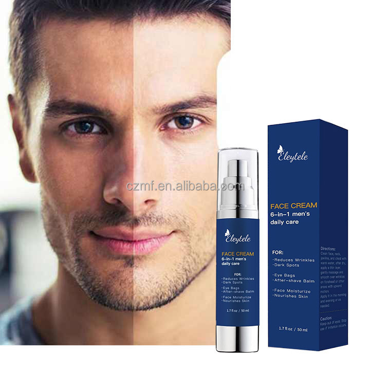 6 in 1 Mens Face Moisturizer Natural Organic Retinol Anti-Aging Wrinkle Cream Whitening Moisturizer For Face And Eye Skin Care