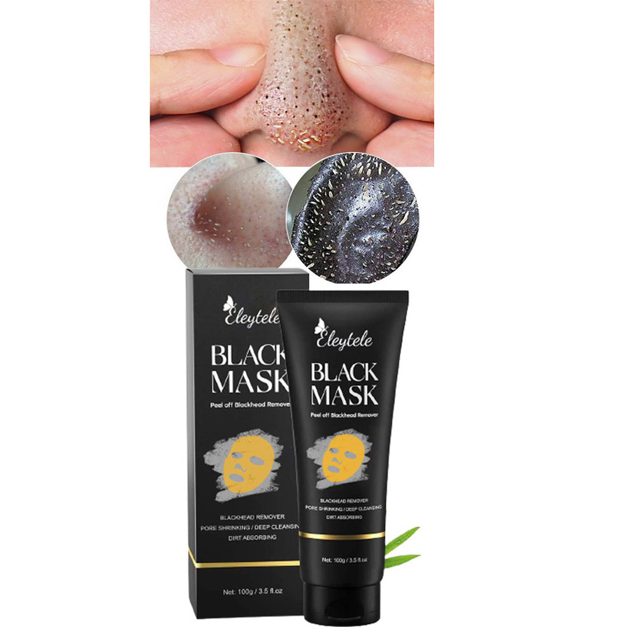 Private Label Face Skin Acne Treatment Face Mask Deep Cleansing Peel Off Face Mask And Nose Charcoal Blackhead Remover Mask