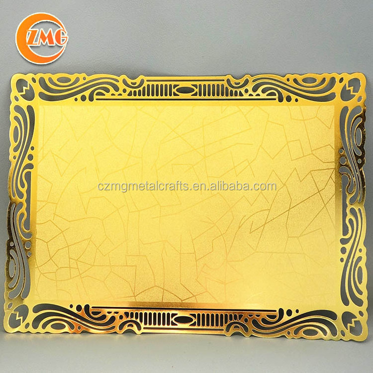 mould free personalized sublimation mirror stainless steel metal plaque