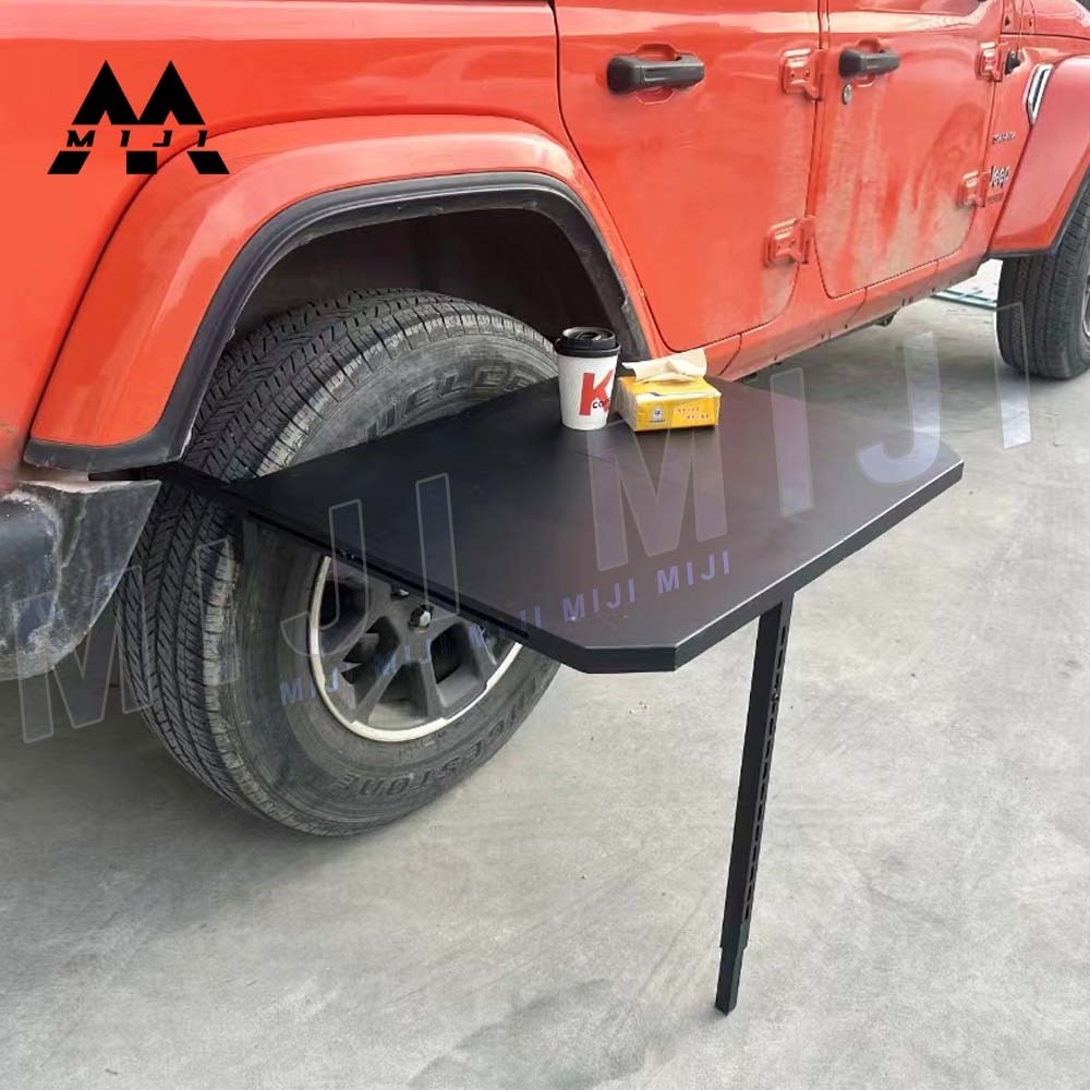 Car Exterior parts multifunctional wheel tire table for universal Off-road vehicle accessories spare folding table panel