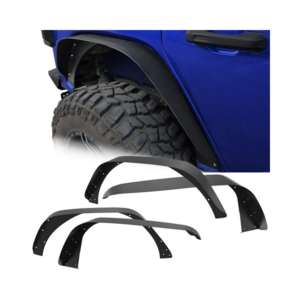 Mudguard Arch Widening Strips Steel Flat Fender Flares For Jeep Wrangler JL JK