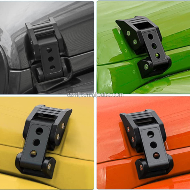 Accessories aluminum Lock Hood Latch Catch Fit For Jeep Wrangler JK 2007-2017