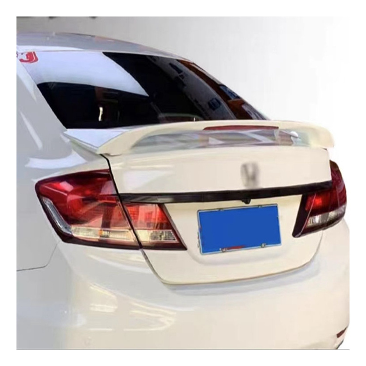 Mingao factory hot sale auto parts pressed wing rear spoiler for Honda 06-14 eight generations of Civic spoiler