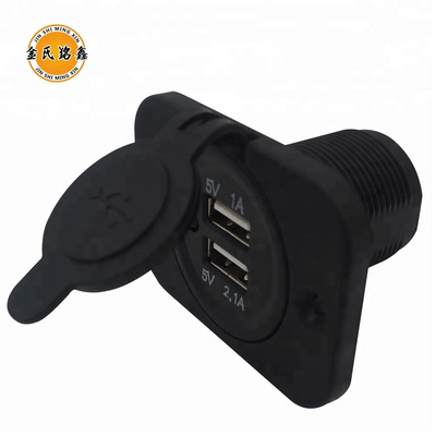 MX Dual USB Car Power Outlet Waterproof Marine Cigarette Lighter Adapter Universal Car Charger for Mobile Phone Bus Motorcycle