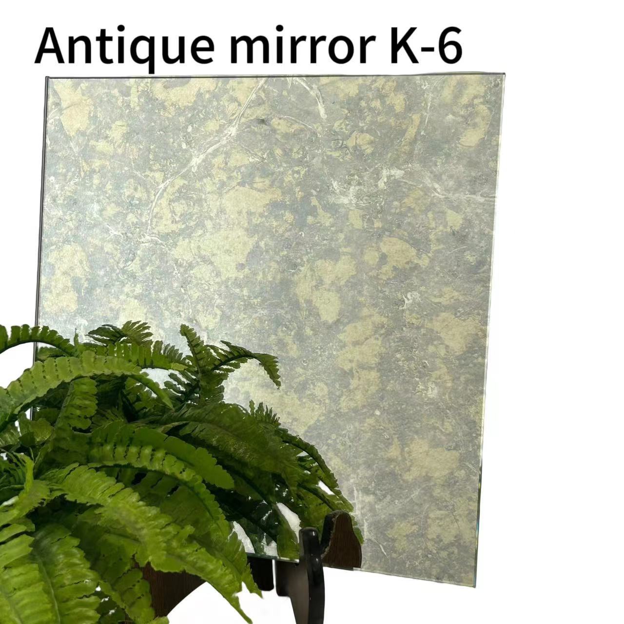 High Quality K-6 Antique Mirror Made by Manufacturer Antique Beveled Mirror Tiles 4mm 5mm 6mm 8mm Thickness