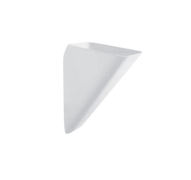 White Freestanding Wash Basin Bathroom Sink Triangular ceramic basin Ceramic Hand Wash Basin Full Pedestal