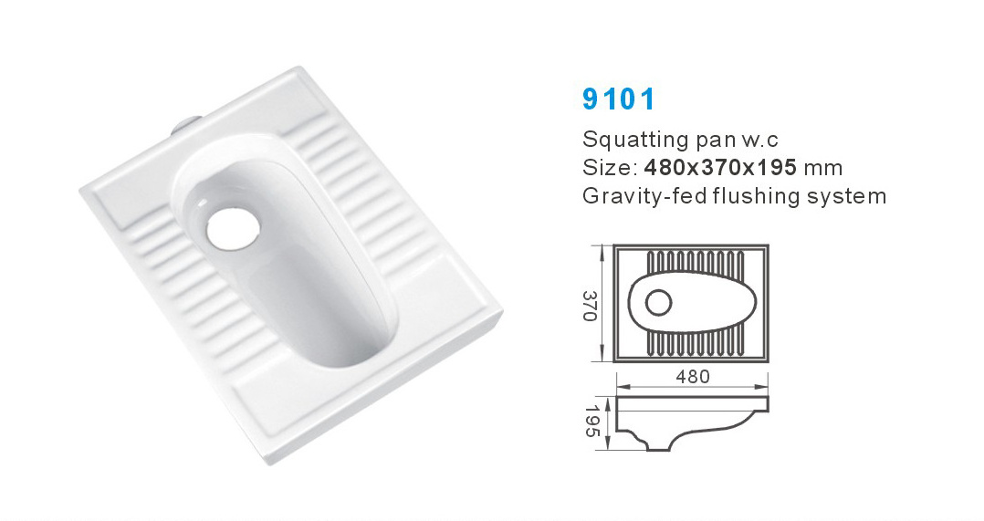 Bathroom Toilet Floor Mounted Supplies Wholesale Modern Design Ceramic Bathroom Manufacturer Cheap Squatting Pan