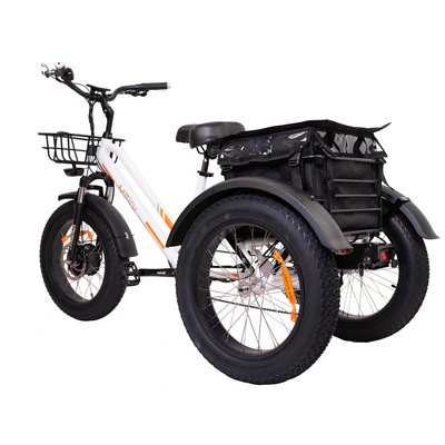 2023 Hotselling Electric Trike Fat Tire 3 Wheel Electric Tricycle for transportation Adult Cargo Electric Bike for elderly