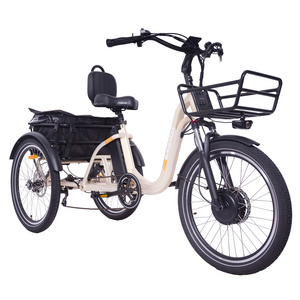 USA Dropshipping 25mph electric tricycle with comfortable back seat Full suspension electric trike with differential