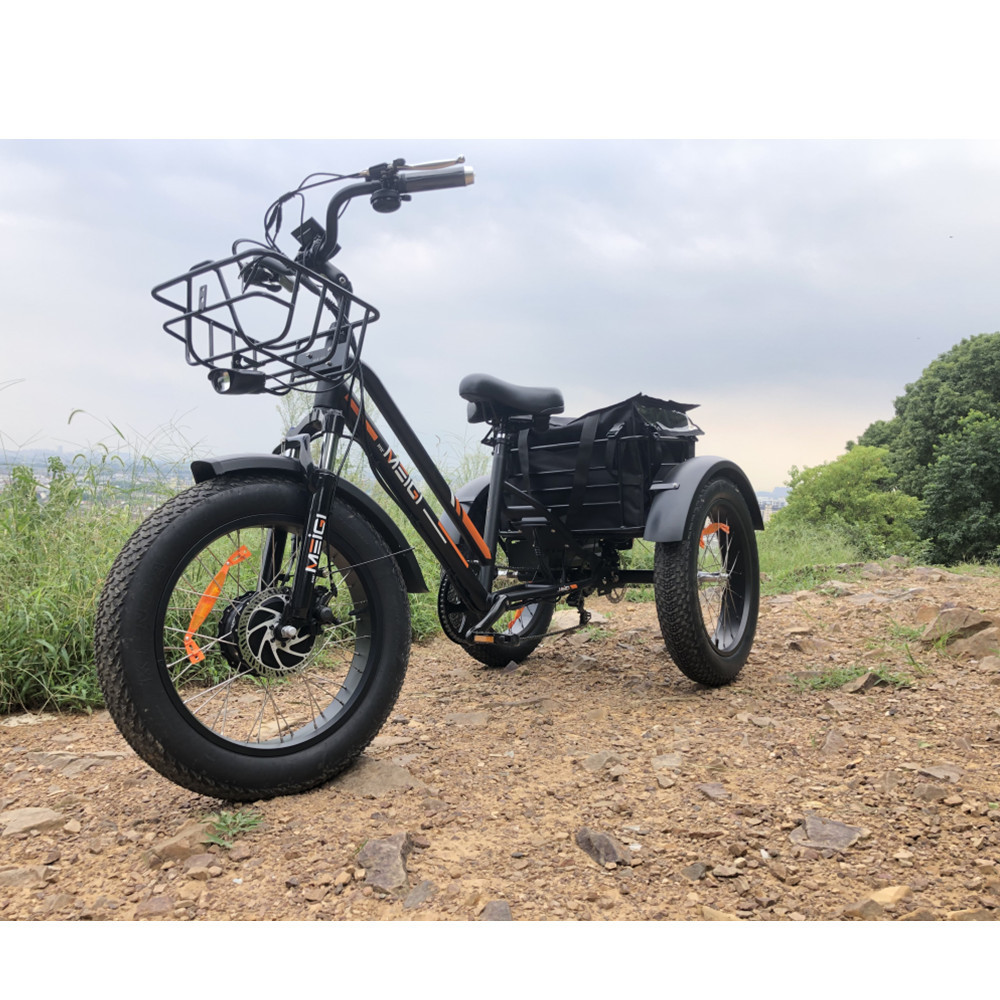 wholesaler adults 750w/500W 3 wheel  car cargo electric chinese electric tricycle fat tire electric tricycle