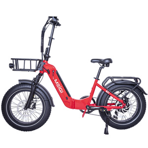 Fast speed Mountain E bike for adult Adventure folding fat tire  electric bicycle bike with 750W motor 28MPH beach bike