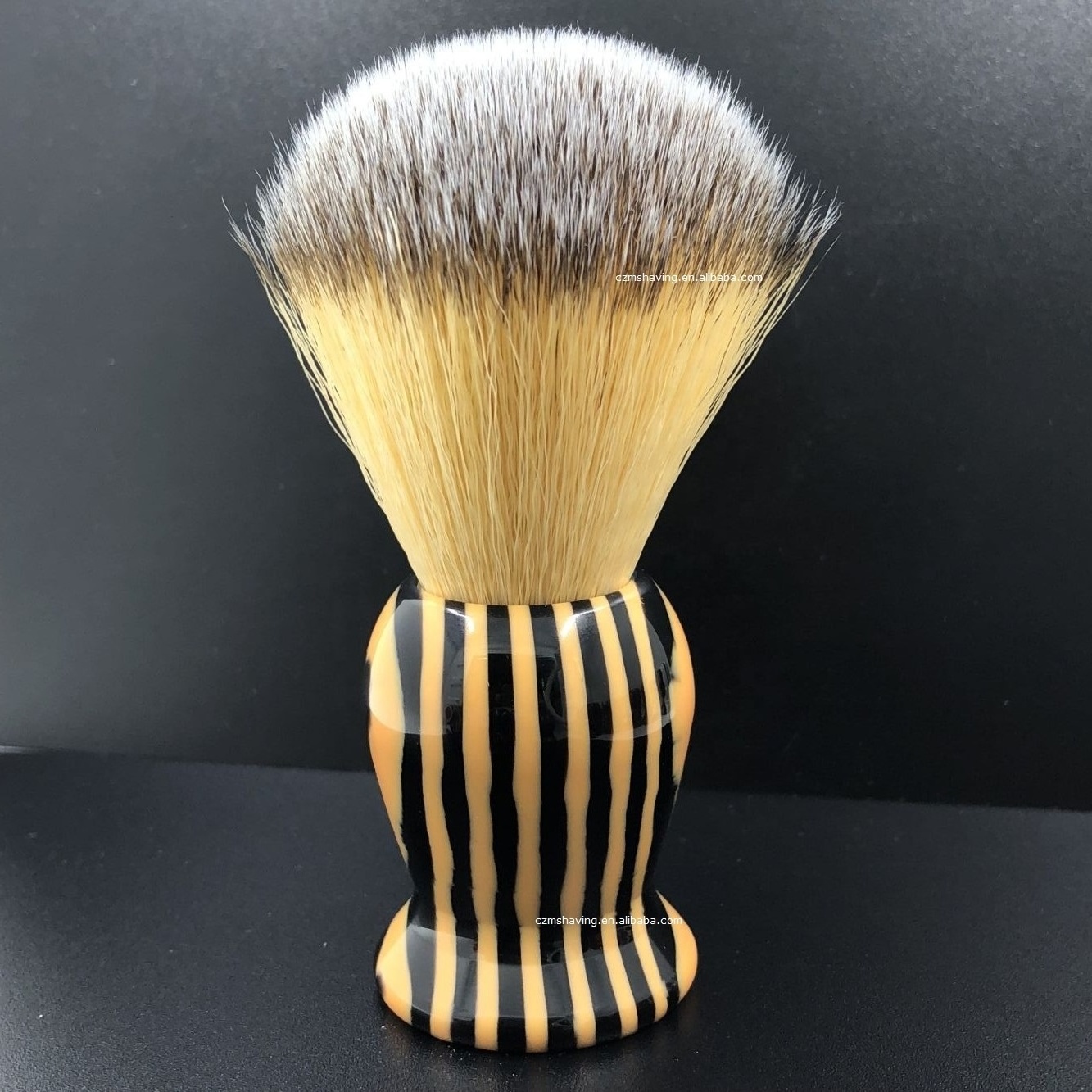 Bulk Order Hot Sales Popular Shaving Brush Synthetic Hair Knots Resin Handle Beard Brush Barber Shop Hair Salon Neck Brush