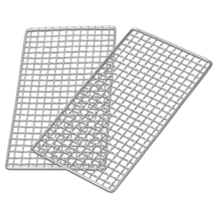 Mydays Outdoor Multiple Sizes Food Grade 304 Stainless Steel Square BBQ Grill Mesh Grate Grid