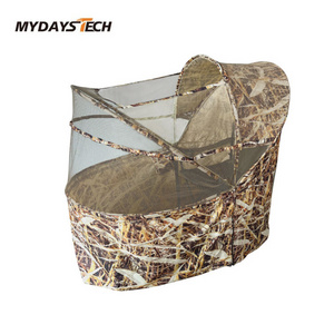 Mydays Tech Waterproof Heavy Duty Sturdy Stand Folding Compact Camouflage Hunting Chair with Antislip Bottom Bottle Holder