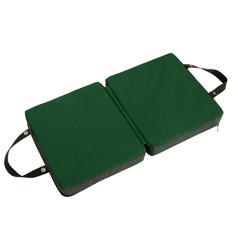 Selling Waterproof Oxford Large Green Garden Folding Kneeling Pad with Extra Thick Memory Foam for Gardener