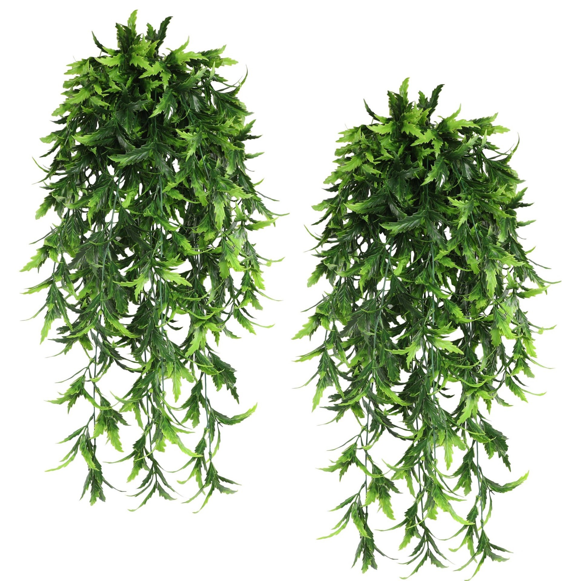 5 Stems Multi Models Lush Natural Lifelike Hanging Artificial Plants for Wall Wedding Party Decor