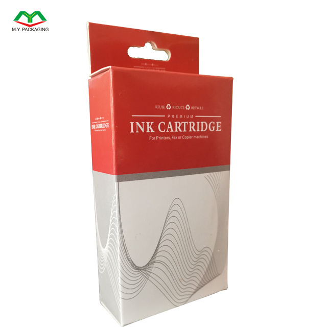 Custom HP63XL Ink Cartridge Packaging Box with Logo Printed